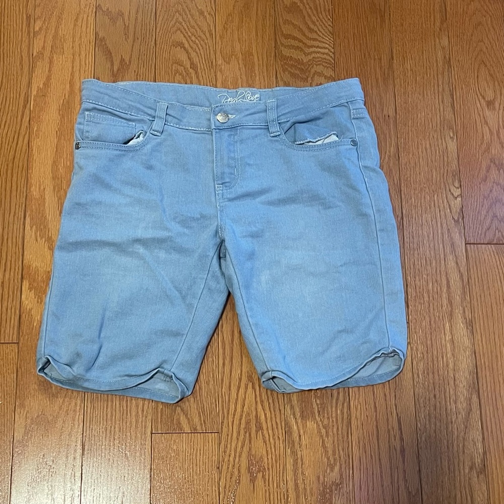 Light Blue Denim Shorts